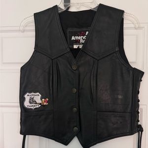 All American Rider Leather Vest
